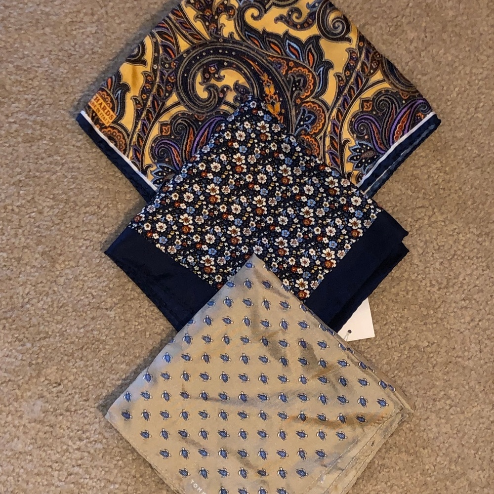 Boys (3 )Suit Pocket Squares